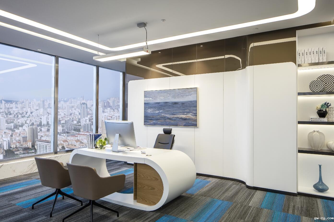 姜峰|J&Abetway开户网站公司办公设计作品-绿城济南中心