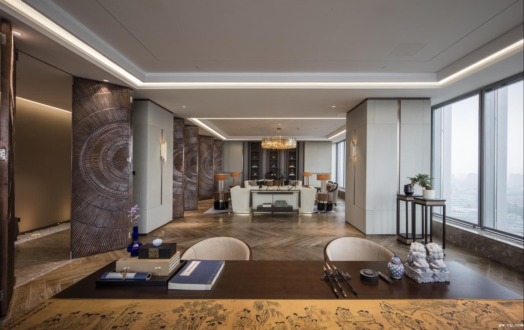 姜峰|J&Abetway开户网站公司办公室内设计作品-绿城济南中心