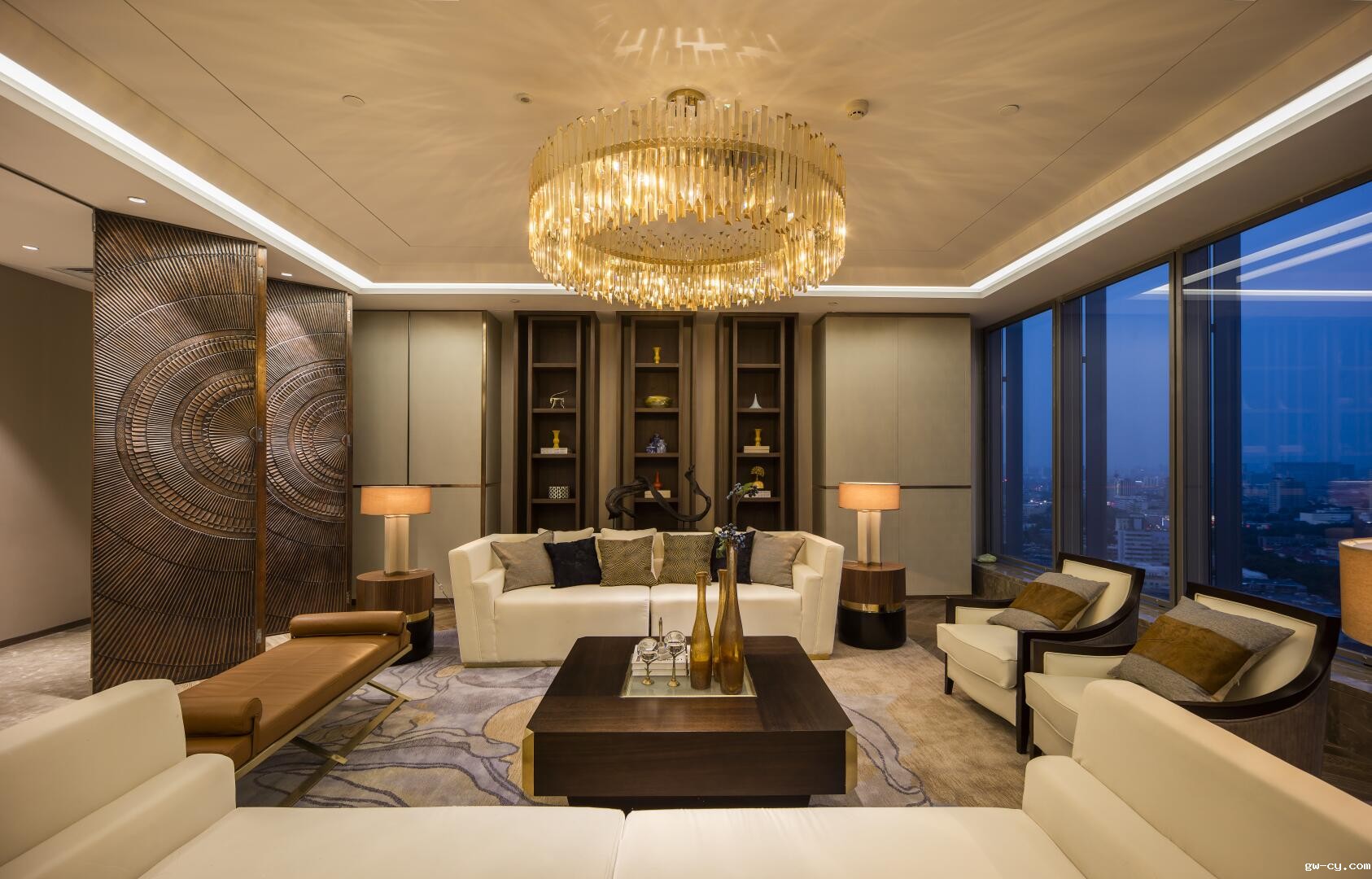 姜峰|J&Abetway开户网站公司办公室内设计作品-绿城济南中心