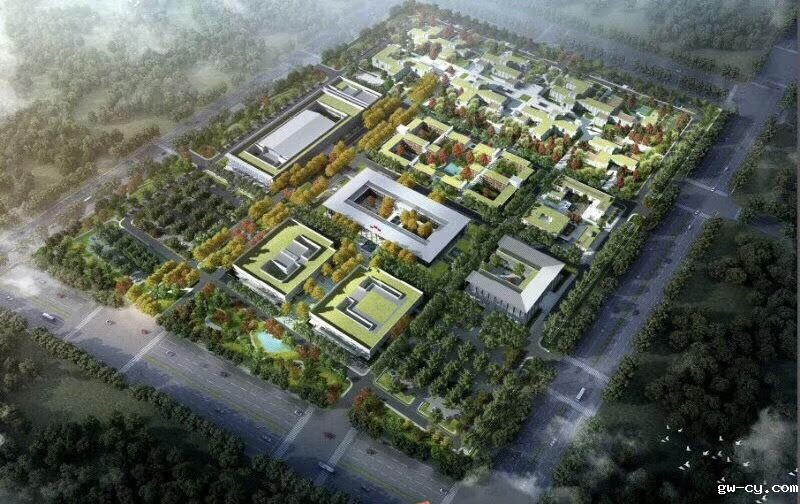 雄安新区市民中心鸟瞰图